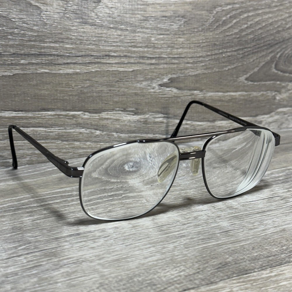 Centennial Aviator Eyeglass Frames 56-20-145 Gunmetal CEN-16-61 RX Optical Metal
